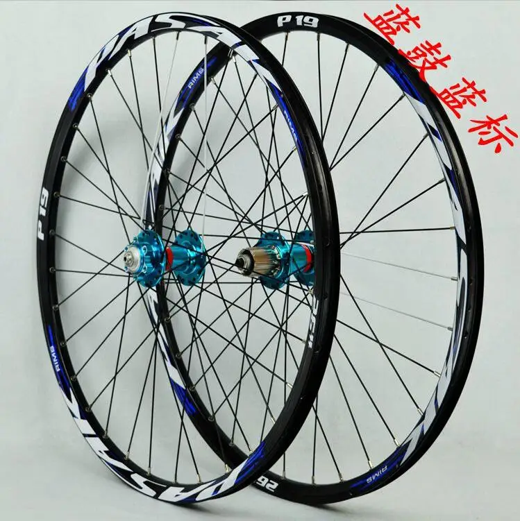 26 blue hub blue MTB Jiuyu 041042 подшипник палин 26/27. 5/29 дюймов горный велосипед колеса внедорожный обод колеса велосипеда - Цвет: 26 blue hub blue