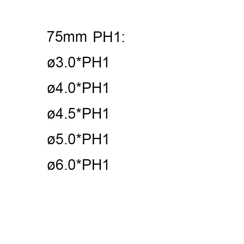 75MM PH1 50 до 200 мм Экстра длинная 1/4 электрическая отвертка с магнитным наконечником биты S2 сталь PH00 PH0 PH1 PH2 Phillips отвертка набор для электроинструмента - Цвет: 75MM PH1