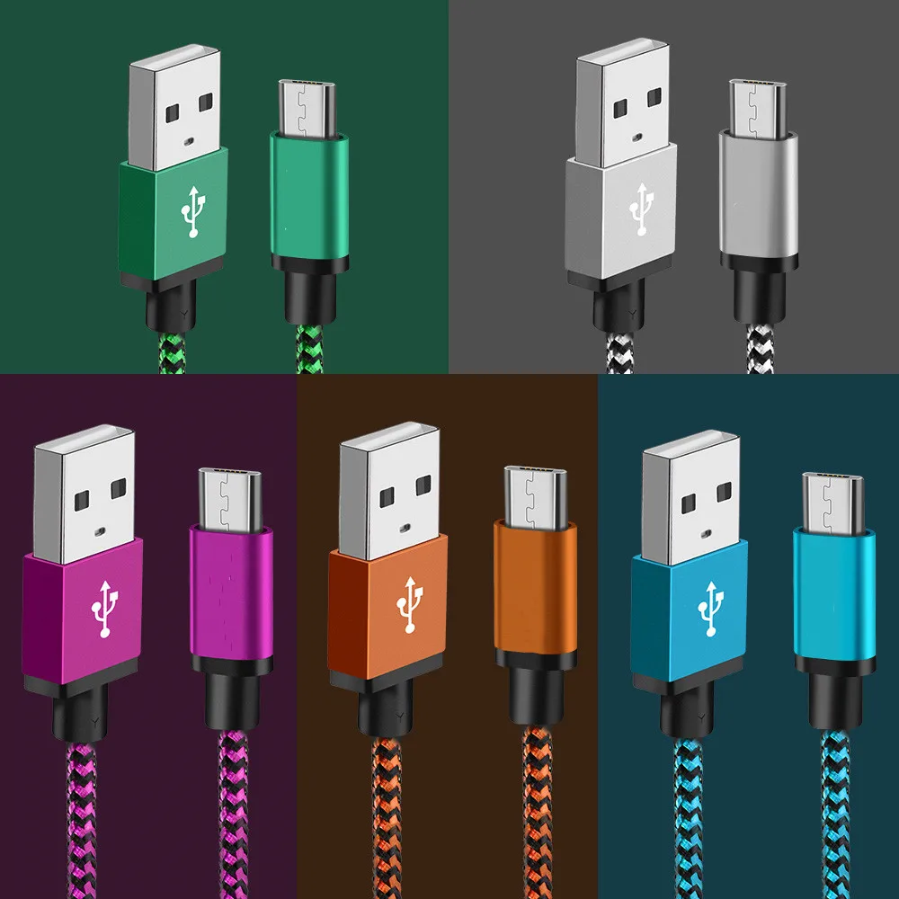 Micro USB Cable 5V 2.4A Fast Charging microusb Mobile Phone Cables For Samsung s7 Xiaomi Nexus Android 0.2m 1m 2m 3m usb cable | Мобильные