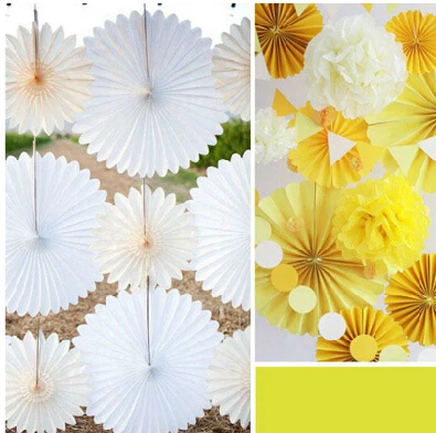Бумажный вентилятор versioin 30 см 50 шт./лот|flower craft|centerpiece flowerpaper flower crafts |