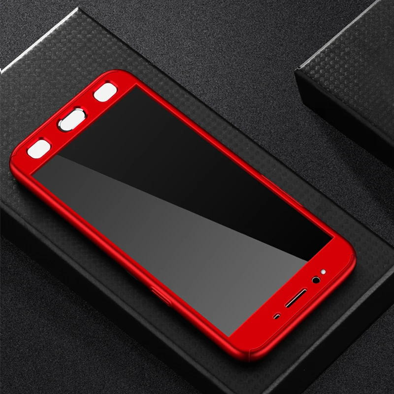 Полностью Защитный Жесткий Чехол для Xiaomi Mi 6 8 Lite SE 8se + бесплатная 9H защитная