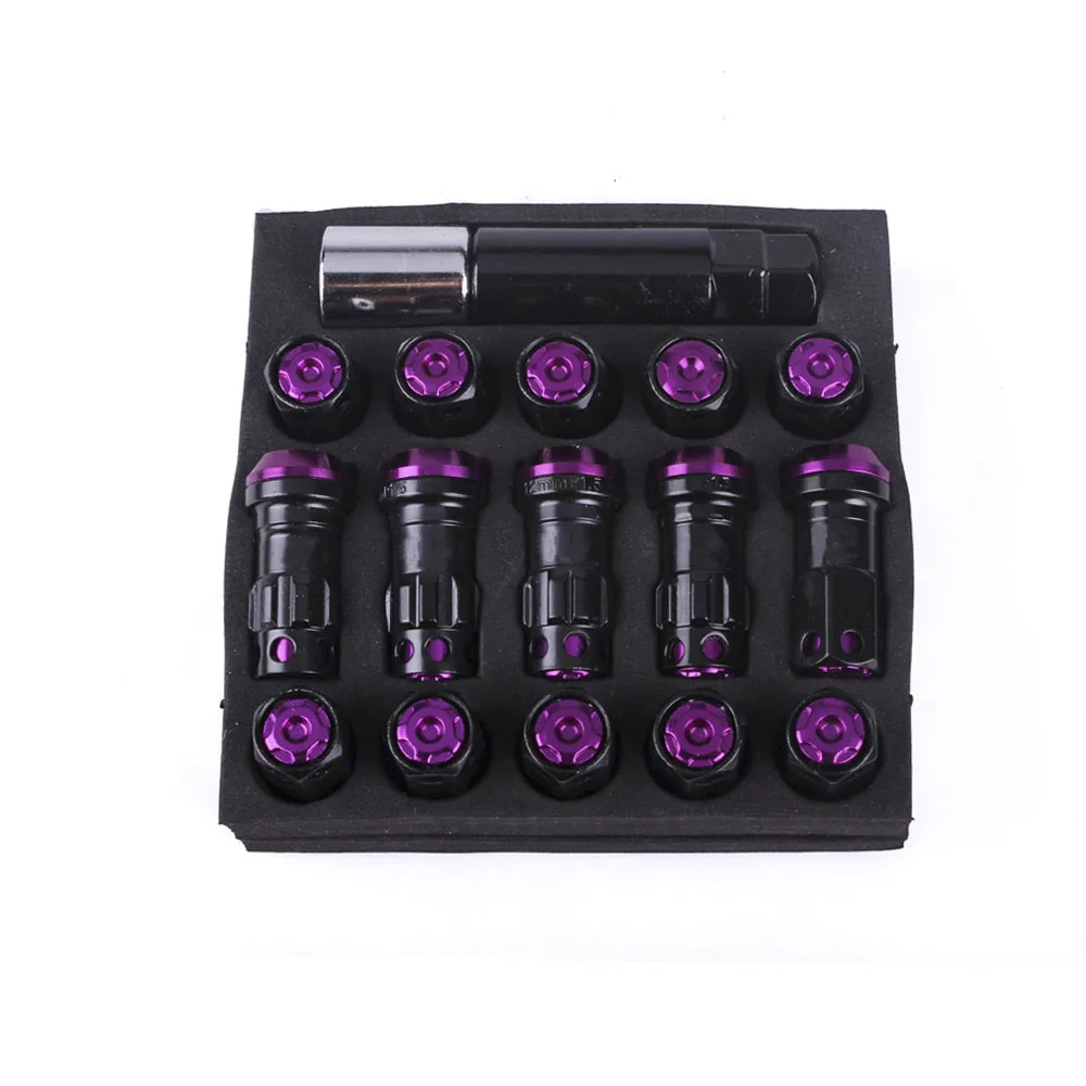 RASTP-20pcs/набор M12x1.5/1,25 R40 стиль 44 мм Колесные гайки гоночные композитные стопорные гайки с ключом безопасности RS-LN046