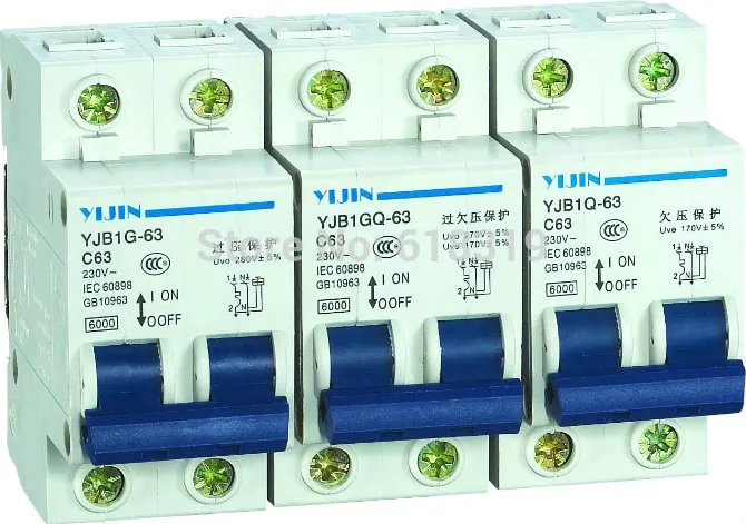 Мини 1P + N Электрическая защита от перегрузки Автоматический выключатель AC 230V 40A