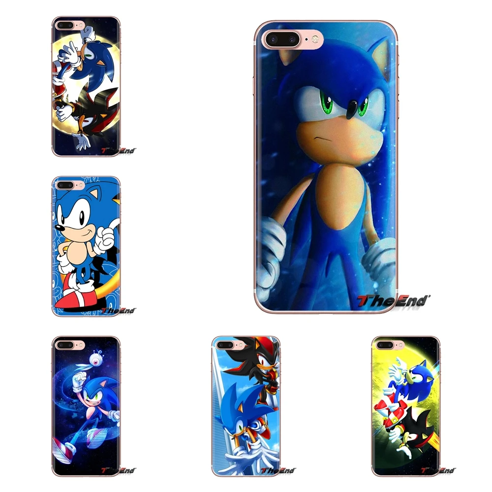 Silicone Cases For Sony Xperia Z Z1 Z2 Z3 Z5 compact M2 M4 M5 C4 E3 T3 XA Huawei Mate 7 8 Y3II Silver Sonic Hedgehog Shadow Sega |