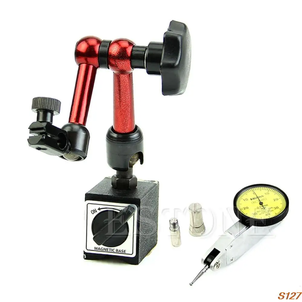 Hot Magnetic Flexible Base Holder Stand + Dial Test Indicator Gauge Scale Precision | Инструменты