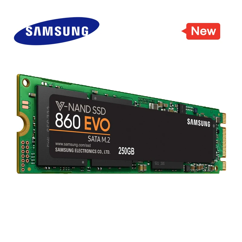 SAMSUNG SSD 860 EVO M.2 2280 SATA 250 ГБ 500 1 ТБ Внутренний твердотельный диск жесткий HDD M2 ноутбук