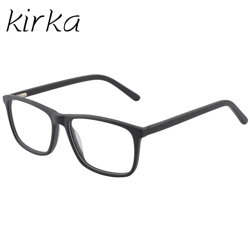 Классические мужские очки Kirka черные Gafas высокого качества оправа из ацетата с