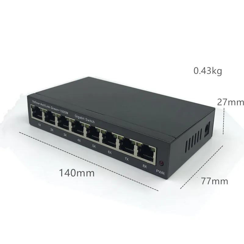 Управление 8 портов 10/100 Мбит/с коммутатор Ethernet с поддержкой PoE управляемый 2