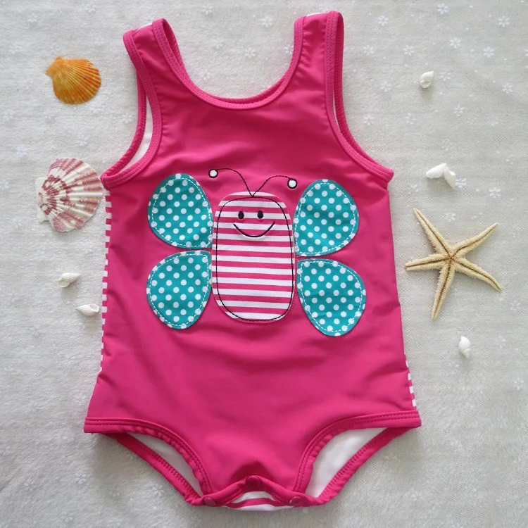 Newborn Baby Girl One Piece Bikini Girls Cartoon Swimwear Swimsuit Kids Swimsuits Child Beachwear Swim Diaper | Спорт и развлечения