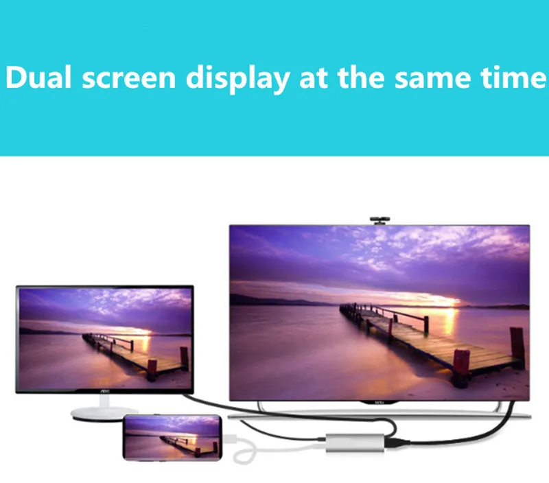 Видеоконвертер USB VGA (гнездо) в HD 1080P цифровой AV многопортовый адаптер для