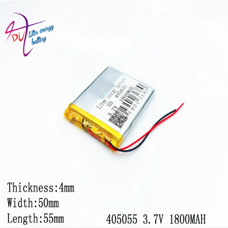 

3,7 в 1800 мА · ч 405055 385055 литий-полимерный аккумулятор для Mp3 MP4 MP5 GPS мобильного телефона bluetooth