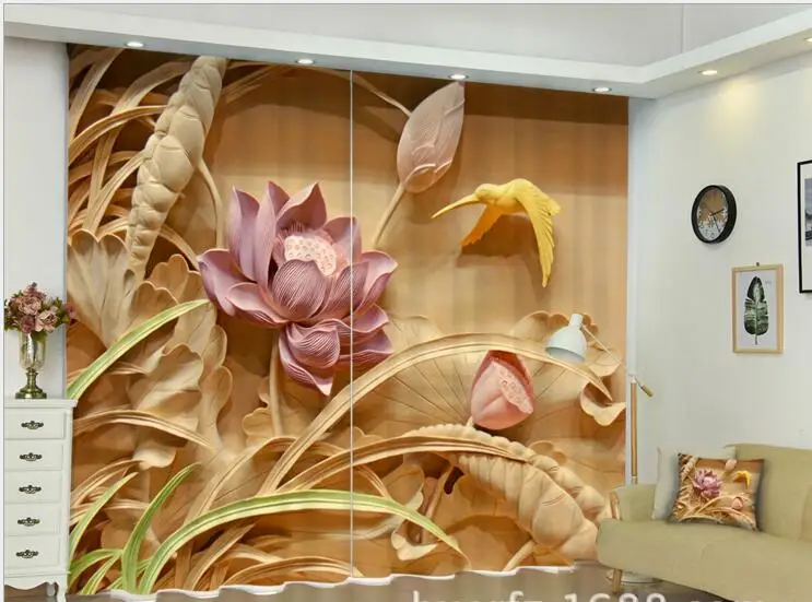Затемняющие шторы для гостиной роскошные занавески с 3D рисунком цветов девушек
