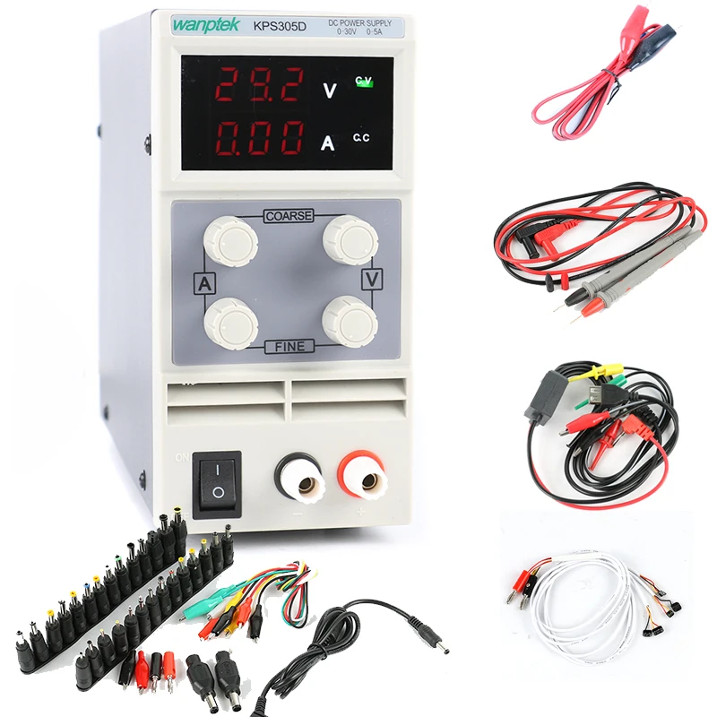 KPS305D светодиодный Регулируемый источник питания постоянного тока 30 В 5А для