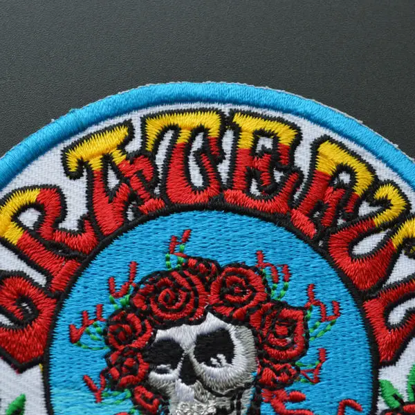 8 5 см &quotgrateful dead&quot череп нашивка аппликации мотоциклы для байкеров значок 1 шт. |