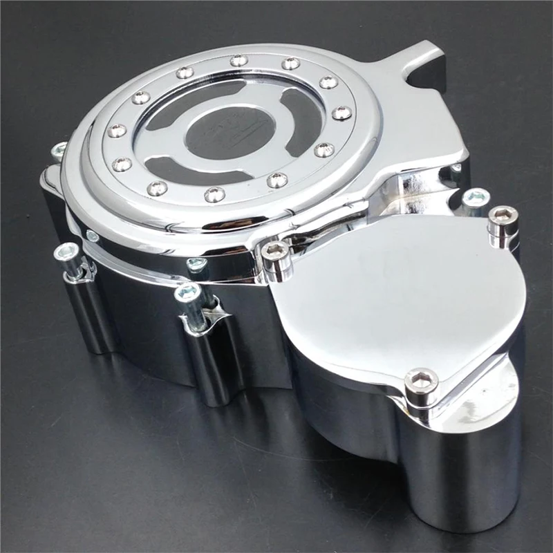 

Freeshipping Motorcycle For Suzuki GSXR 600 750 2006-2013 Left side Engine Stator cover see through Chrome
