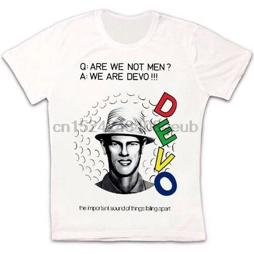 Devo Q Are We Not men Ретро 70s новая волна ретро Винтаж унисекс футболка 1365|Мужские