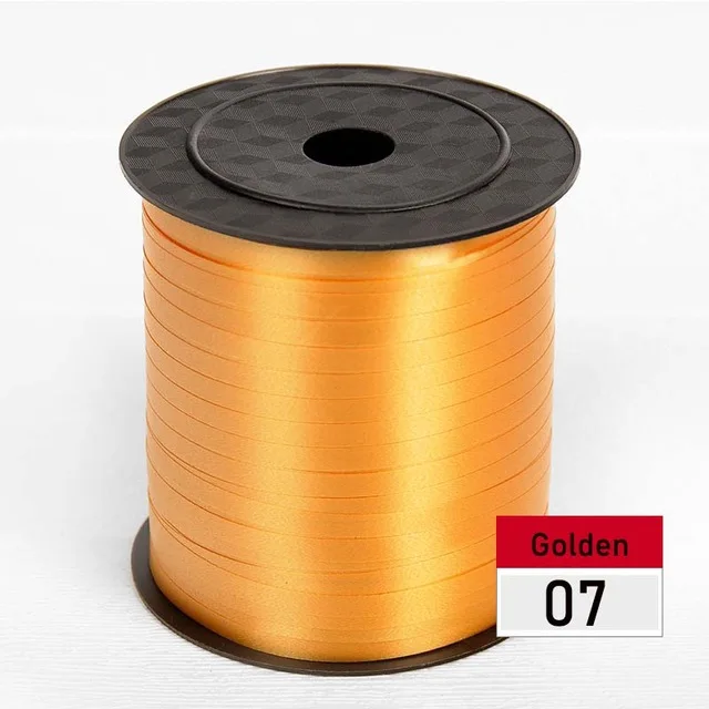 golden 200 м/лот DIY атласные ленты ручной работы поставки Свадебные День рождения Подарочная коробка для украшения упаковочные ленты - Цвет: golden