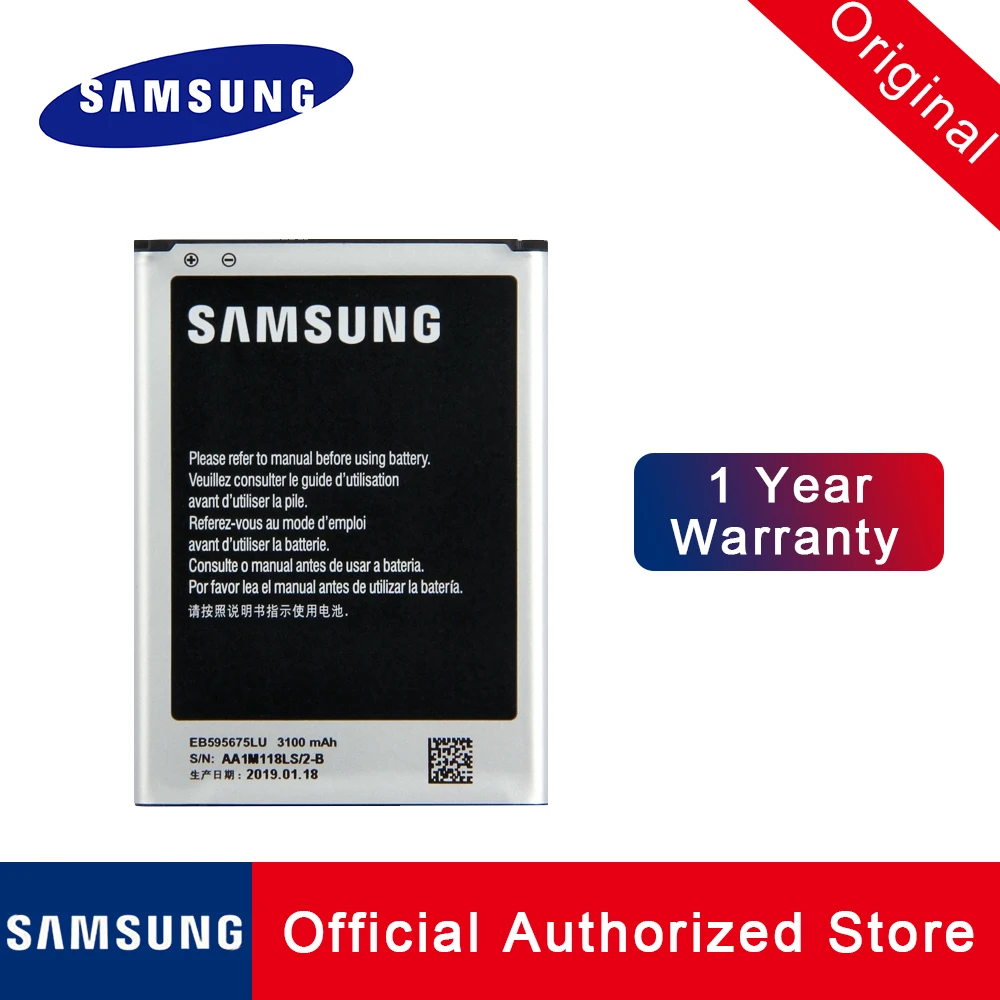 Оригинальная батарея samsung EB595675LU EB595675LA для Galaxy Note 2 E250 LTE N7105 N7102 T889 батарея 3100 мАч+ номер отслеживания