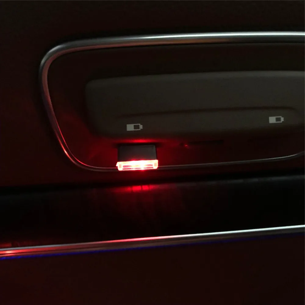1 шт. Автомобильный USB светодиодный декоративный фонарь для Renault Koleos Fluenec Sandero Latitude