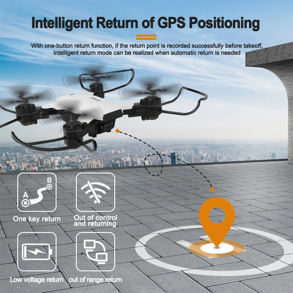 JJRC H78G Профессиональный Дрон gps Квадрокоптер с камерой HD 1080P 5G WiFi широкоугольный