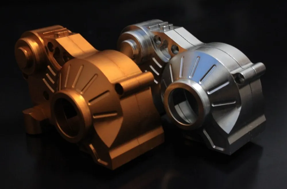 

baja CNC gear box. sliver. oragne choose