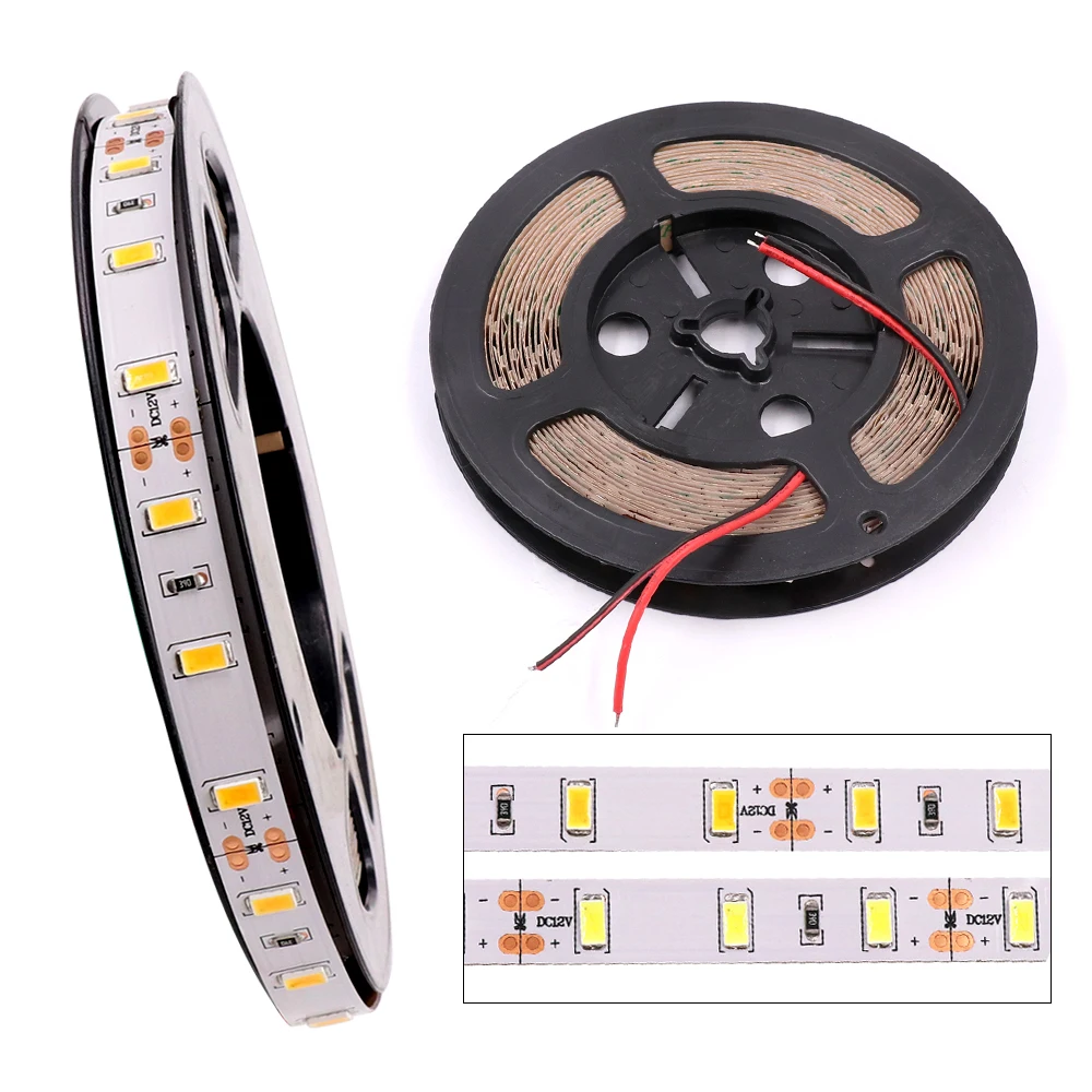 Epistar SMD 5630 Светодиодный светильник 5 м 60 светодиодов 90 120 светодиодов/м