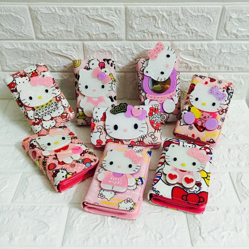 Плюшевая сумка HELLO KITTY из искусственной кожи kawaii на молнии Женский мультяшный