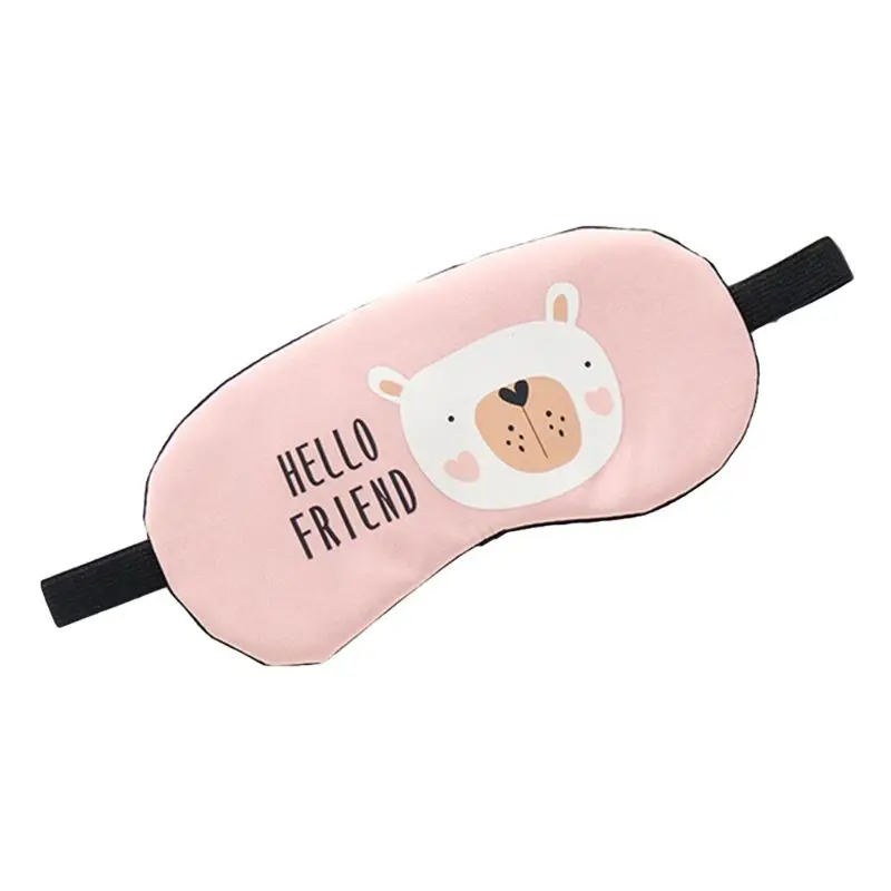 Pink Hello Friend 1 шт. горячая холодная расслабляющая маска для лица, Уход за глазами, ледяная гелевая маска для сна, повязка на глаза, комфортное покрытие, красочная - Цвет: Pink Hello Friend