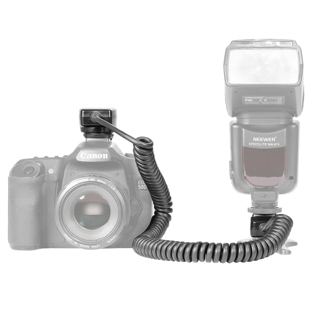 Neewer TTL вспышка Speedlite шнур для Canon DSLR 800D/750D/700D/650D/600D/7D2/6D2/6D/5D4/5D3/5D2/5DS/1D4/1D3/100D/80D|for canon|camera