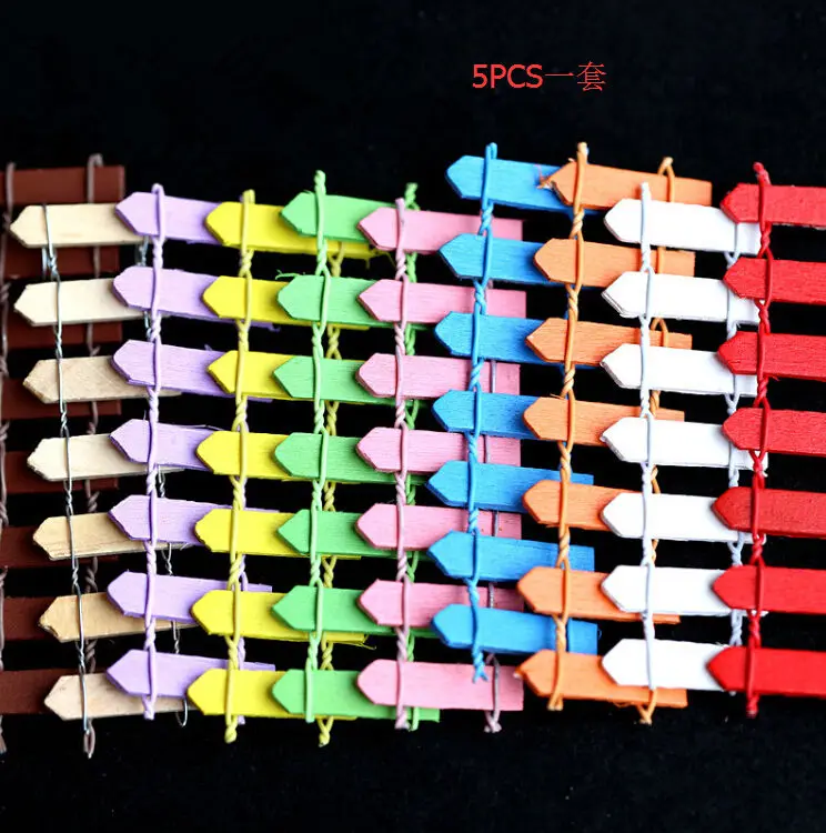 5PCS Randomly Fence Мини Sdivaight изгиб моста дом грибы забор ремесло фигурка растение горшок садовое украшение миниатюрное DIY сказочные Садовые принадлежности - Цвет: 5PCS Randomly Fence
