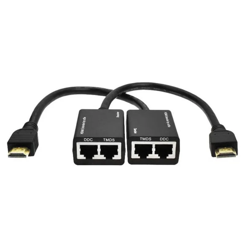 HDMI по RJ45 CAT5e CAT6 UTP LAN Ethernet удлинитель Ретранслятор 1080P 3D до 100 футов | Электроника