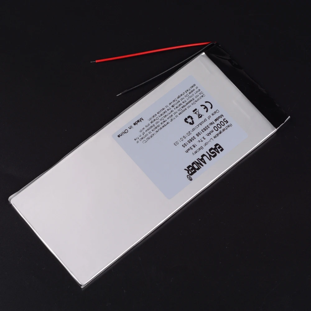3 7 V 3263156 5000MAH литий-полимерный литий-ионный аккумулятор для 8-дюймового 9-дюймового