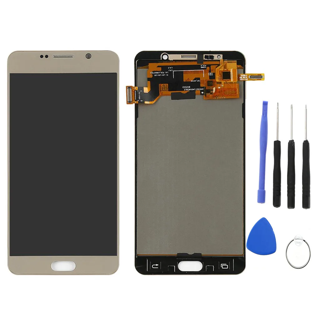 Gold with tools Для samsung Note 5 lcd N920 N920F N920P N920A N920C ЖК-дисплей сенсорный экран дигитайзер Замена для samsung Galaxy Note 5 lcd - Цвет: Gold with tools