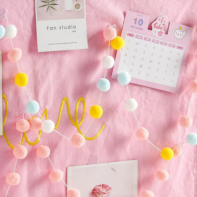 Tofok 30 шт. разноцветных подвесных шаров для волос сделай сам 2 3 м INS в скандинавском