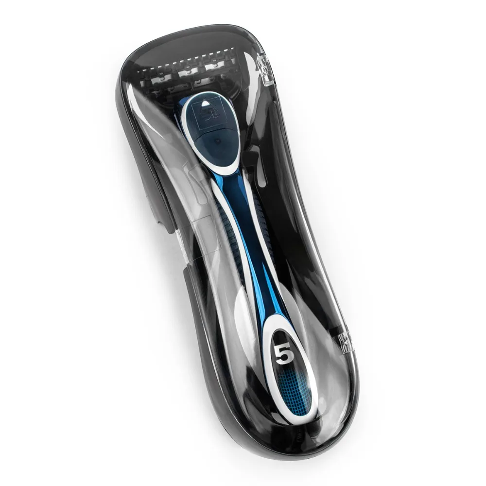 Qshave портативный дорожный держатель для бритвы защитный чехол для ручной бритвы подходит для Qshave Blue& Black Razor, 1 шт.(без бритвы