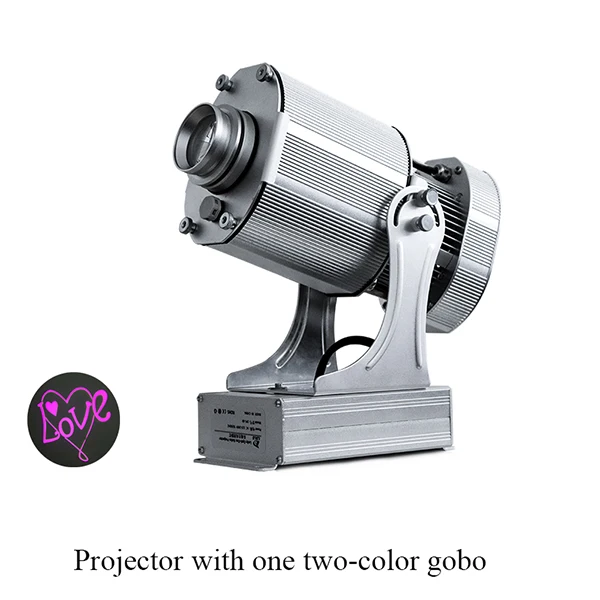 with1twocolor gobo LDLG Гобо Проектор Открытый 80W Вращающийся Логотип Проекционный Свет 90 до 240 В ЕС ВЕЛИКОБРИТАНИЯ США Plug Plug Реклама Один год гарантии - Мощность в ваттах: with1twocolor gobo