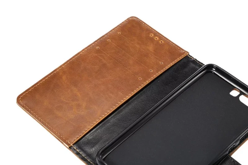 Роскошный чехол-книжка для Huawei P10 Магнитный чехол-кошелек мужская сумка