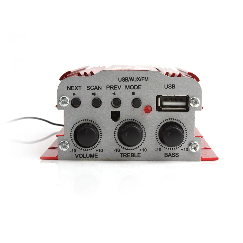 Мини Hi Fi 2 канала USB для автомобиля мотоцикла дома лодки аудио стерео бас динамик