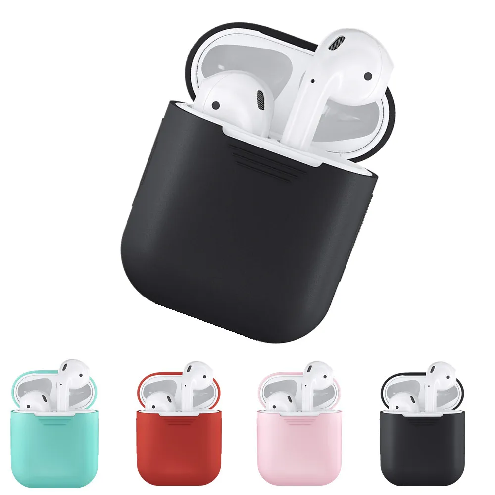 Силиконовый чехол для беспроводных наушников bluetooth Air pods защитный AirPods аксессуары