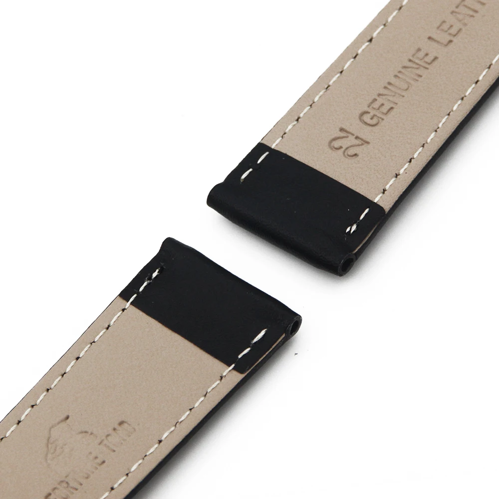 Ремешок для часов из натуральной кожи браслет экспедиций Timex Weekender черный