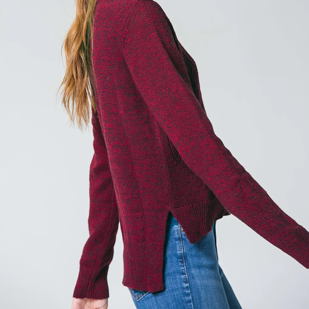 2019 Real Poncho Autumn And Winter New Pattern Side Vent High Lead Pullover Joker Sweater Rendering Unlined Upper Garment Woman | Женская