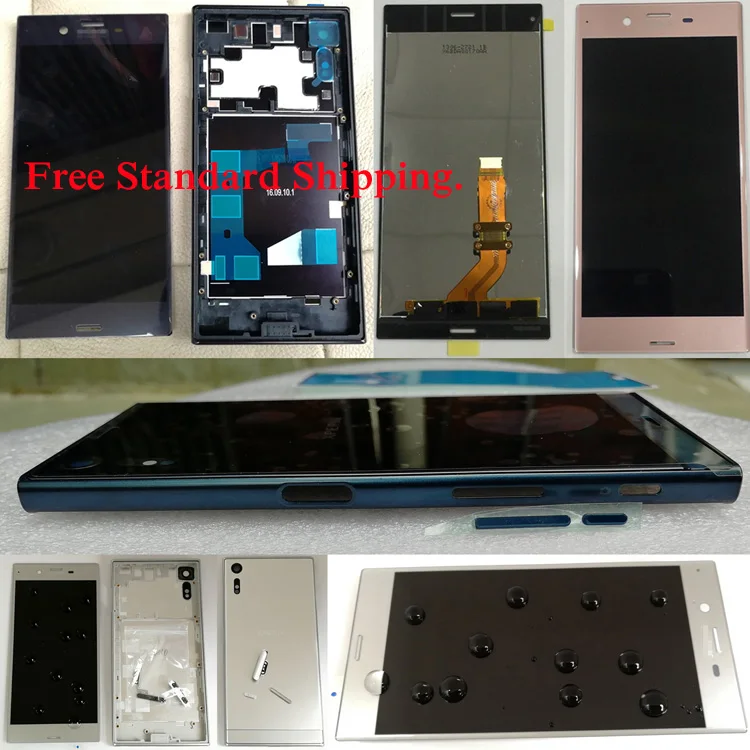 Shyueda IPS A + с рамкой кнопкой для Sony Xperia XZ F8331 F8332 5 2 &quot10 тонов Новый ЖК-дисплей