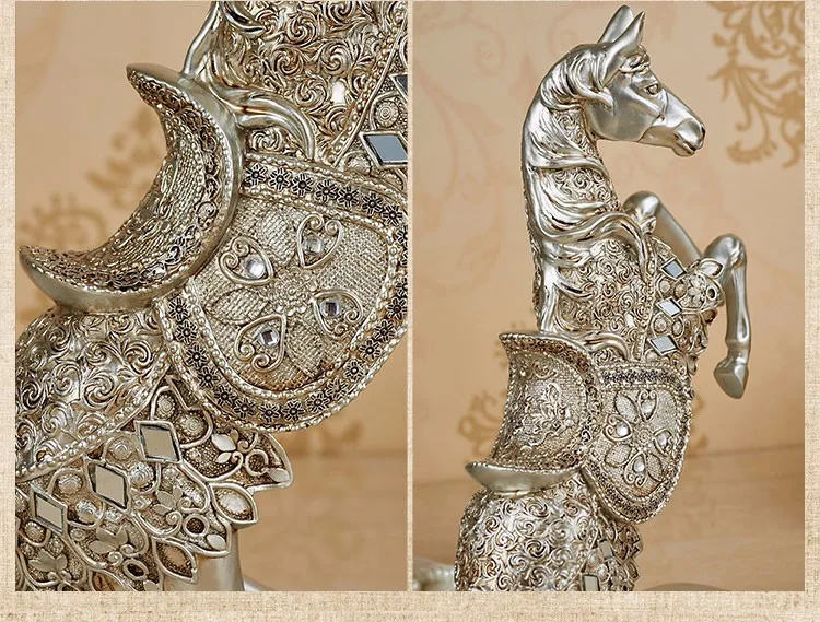 37 см (14 5 &quot) Серебристая Статуэтка серебристого цвета статуэтка животного из