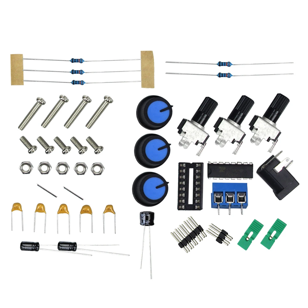 XR2206 Высокоточный генератор сигналов DIY Kit синус/треугольник/квадратный выход 1 Гц-1 МГц Регулируемая амплитуда частоты