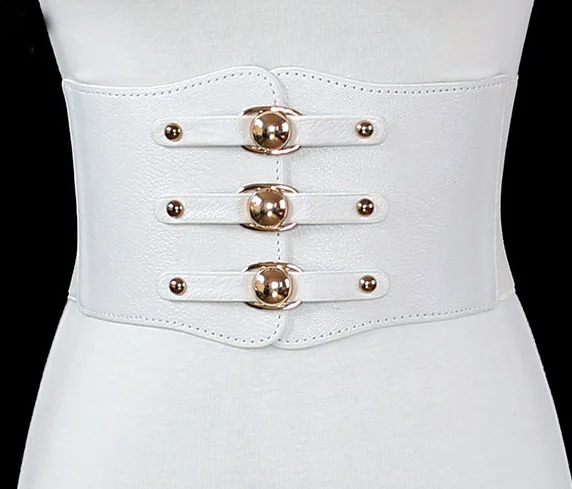 Женский корсет из искусственной кожи на пуговицах|Женские ремни| |