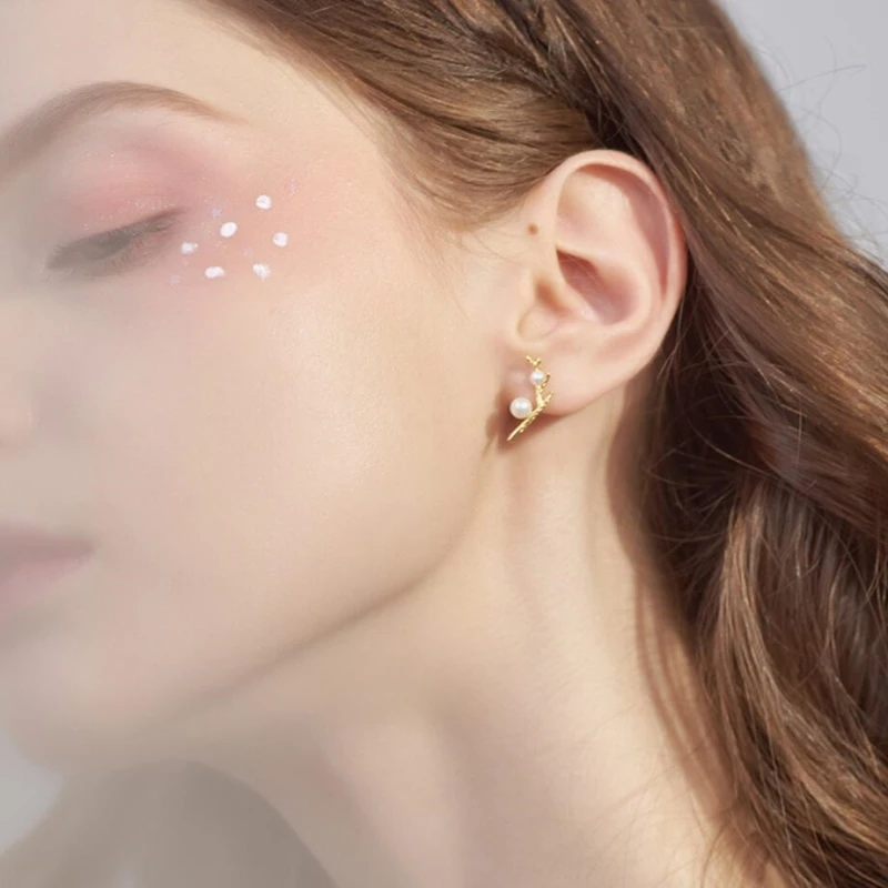 Дерево олень свежий рога жемчуг художественные модели 925 пробы Серебряный