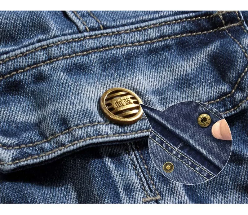 Mcikkny Новая мода Для мужчин грузов Жан брюки с несколькими карманами Slim Fit прямые