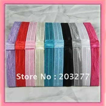 Оптовая продажа-2 см широкий Блестящий эластичный ободок для малышей 60 шт./лот 10