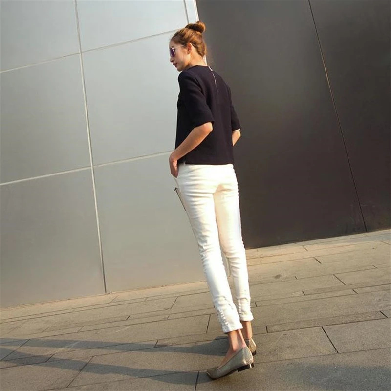 2016 г. весна лето осень стильная обувь на плоской подошве с острым носком размер 42