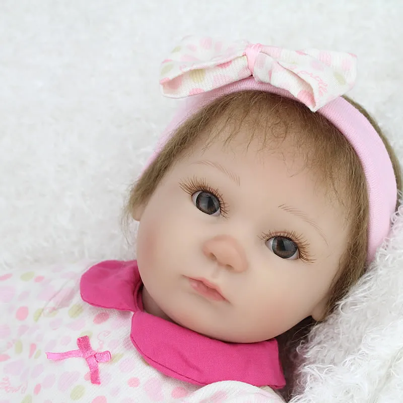 45 см Силиконовая Реалистичная кукла младенец новорожденная для маленьких
